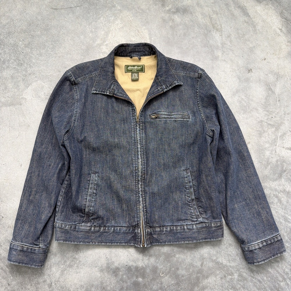 Eddie Bauer Jacket Authentic Outdoor Outfitters Size Large Denim